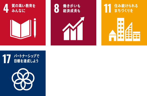「道⺠企業として北海道の明⽇のために」SDGsアイコン