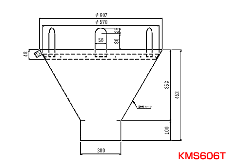 製品断面図(KMS606T)